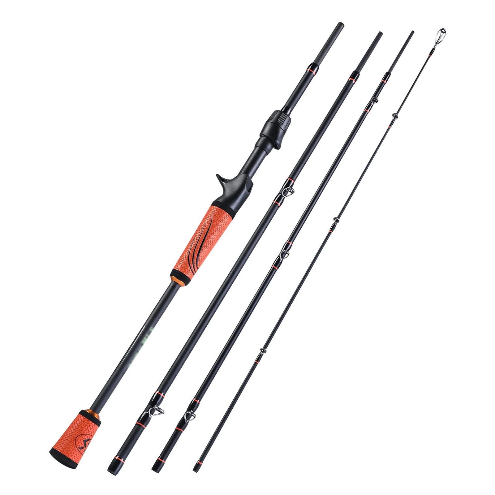 Wędki wędkarskie przenośna 4-częściowa wędka ultralekka gumowa uchwyt z włókna węglowego spinning/casting karp 1,8 m - 2,4 m wędka do pióra
