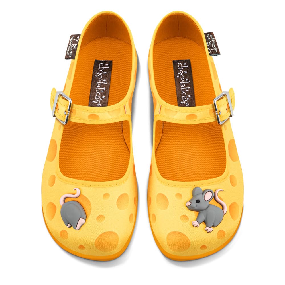 Hot Chocolate Design Chocolaticas Funky Canvas Women's Mary Jane Flat Shoes — view 30