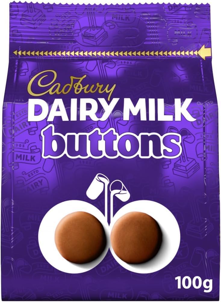 Dairy Milk Buttons Chocolate Pieces 100 Gr