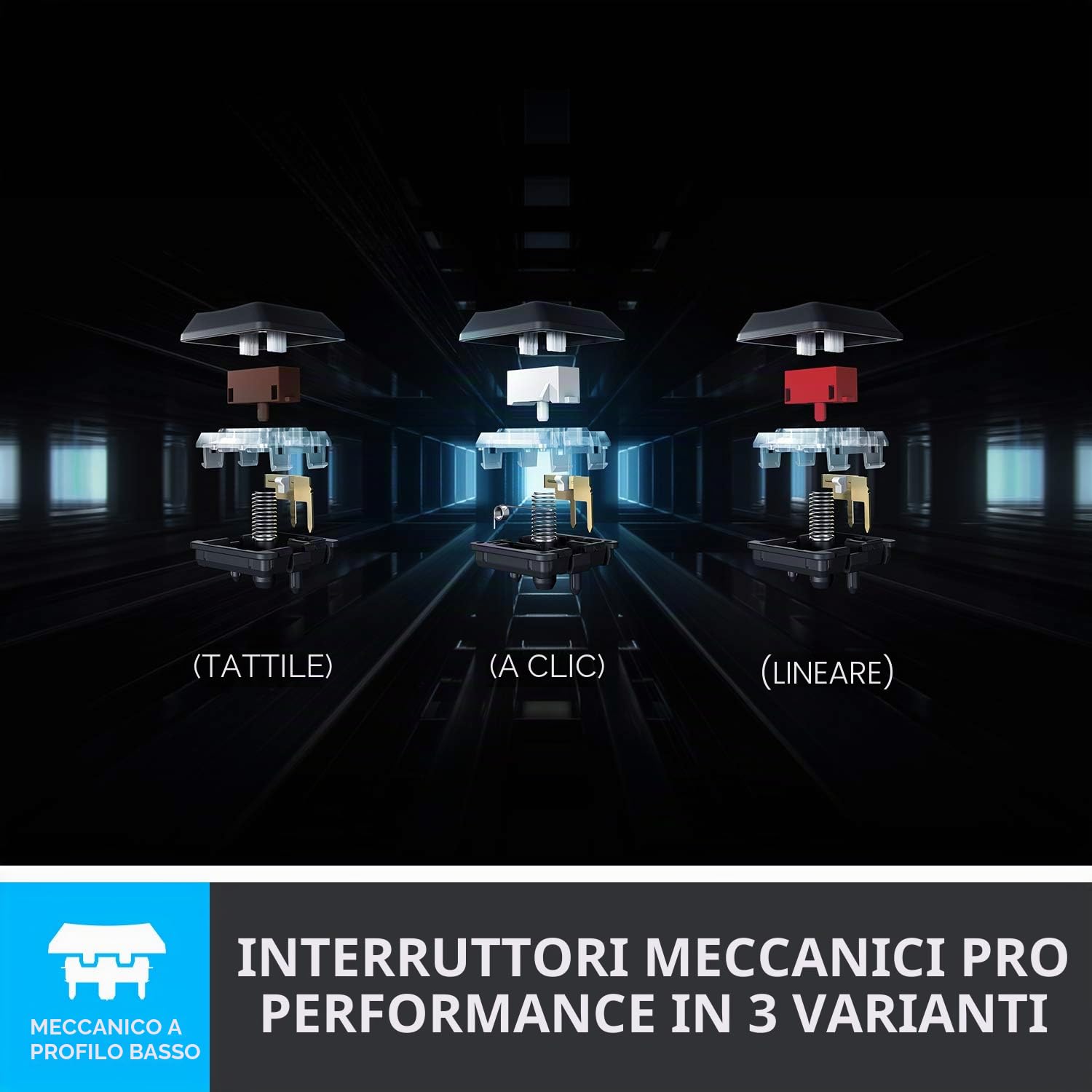 Logitech G 915 LIGHTSPEED - Tastiera meccanica da gioco wireless, interruttore lineare GL con profilo piatto, Lightsync RGB, design ultra sottile, durata della batteria oltre 30 ore, layout tedesco