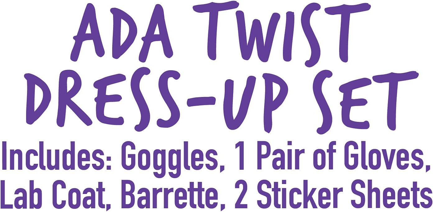ADA TWIST, Scientist Dress-Up Set, Size 4-6X, Includes Experiment Card and 5 Costume Accessories, Kids Toys for Ages 3 Up, Gifts and Presents