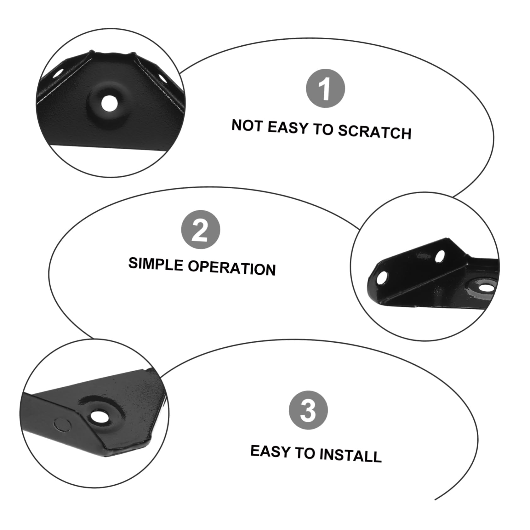 OUNONA 12pcs Wall Cabinet Corner Code Shelf Brackets Metal Furniture Corner Connector Corner Brackets for Wood Corner Braces Metal Braces Brackets Stainless Steel White Paint Iron