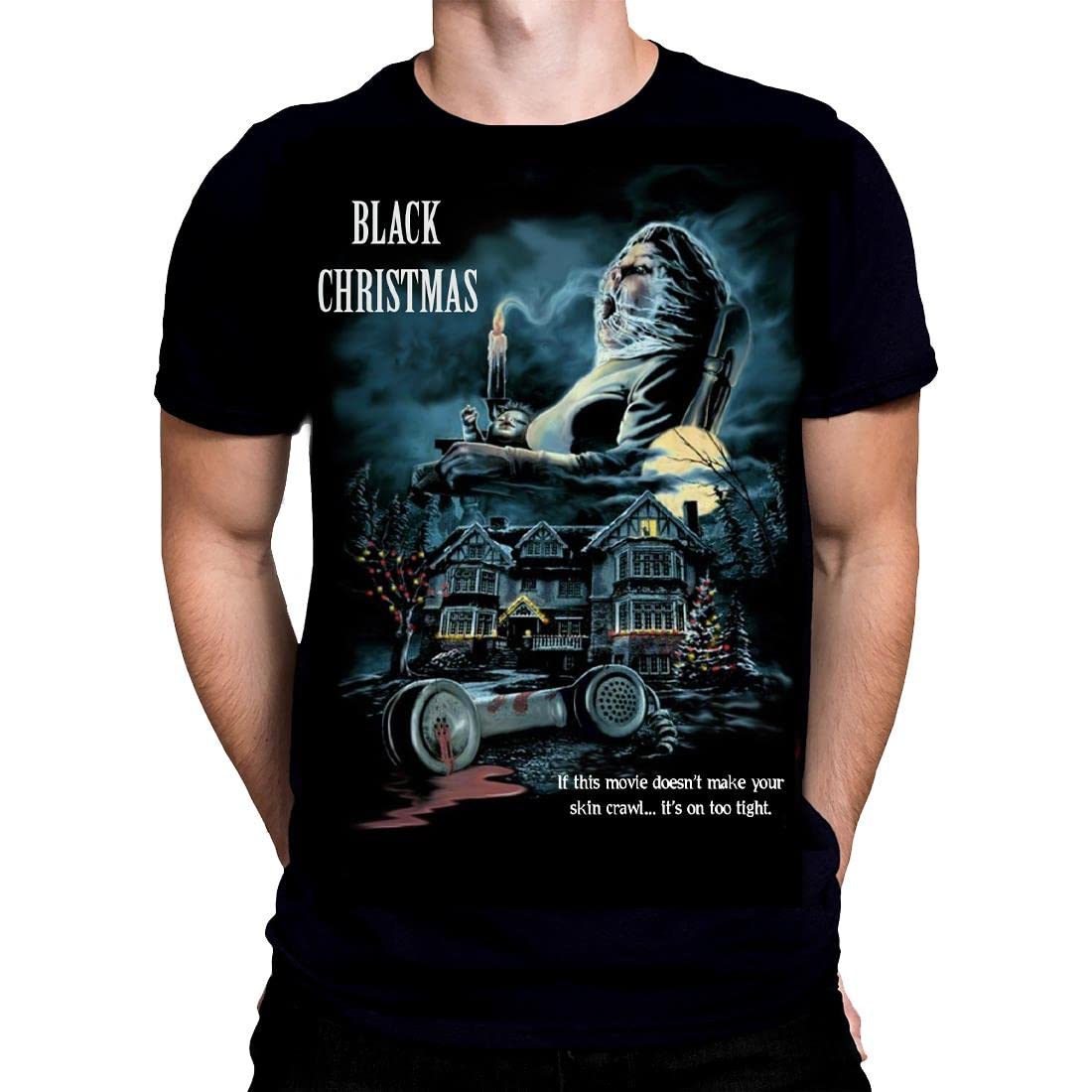 Wild Star Hearts Black Christmas Mens Black T Shirt Gothic Horror Halloween Fashion Rick Melton Movie Poster Tshirt
