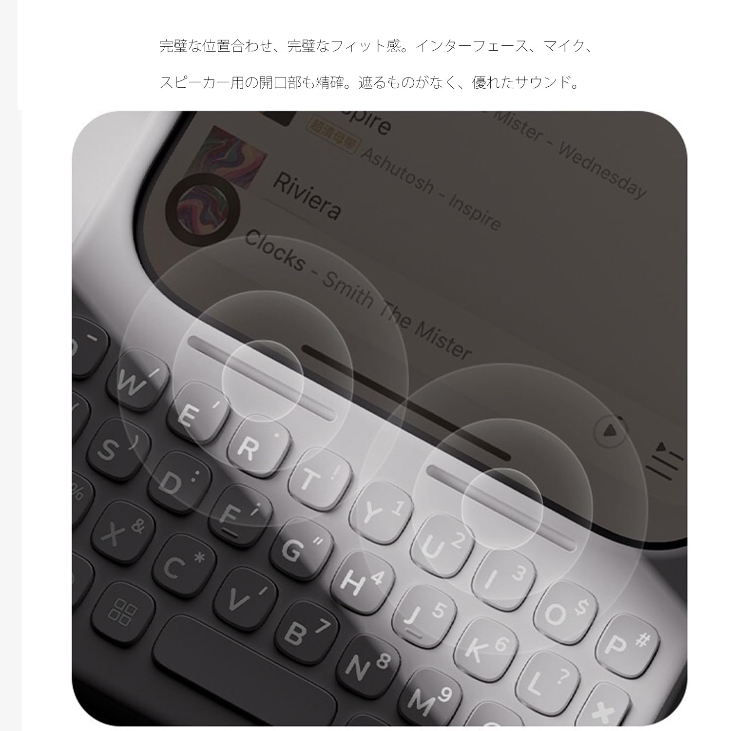 Amazon.co.jp: CAVAJP iPhone 16/17 Pro Max用キーボード - ブラック