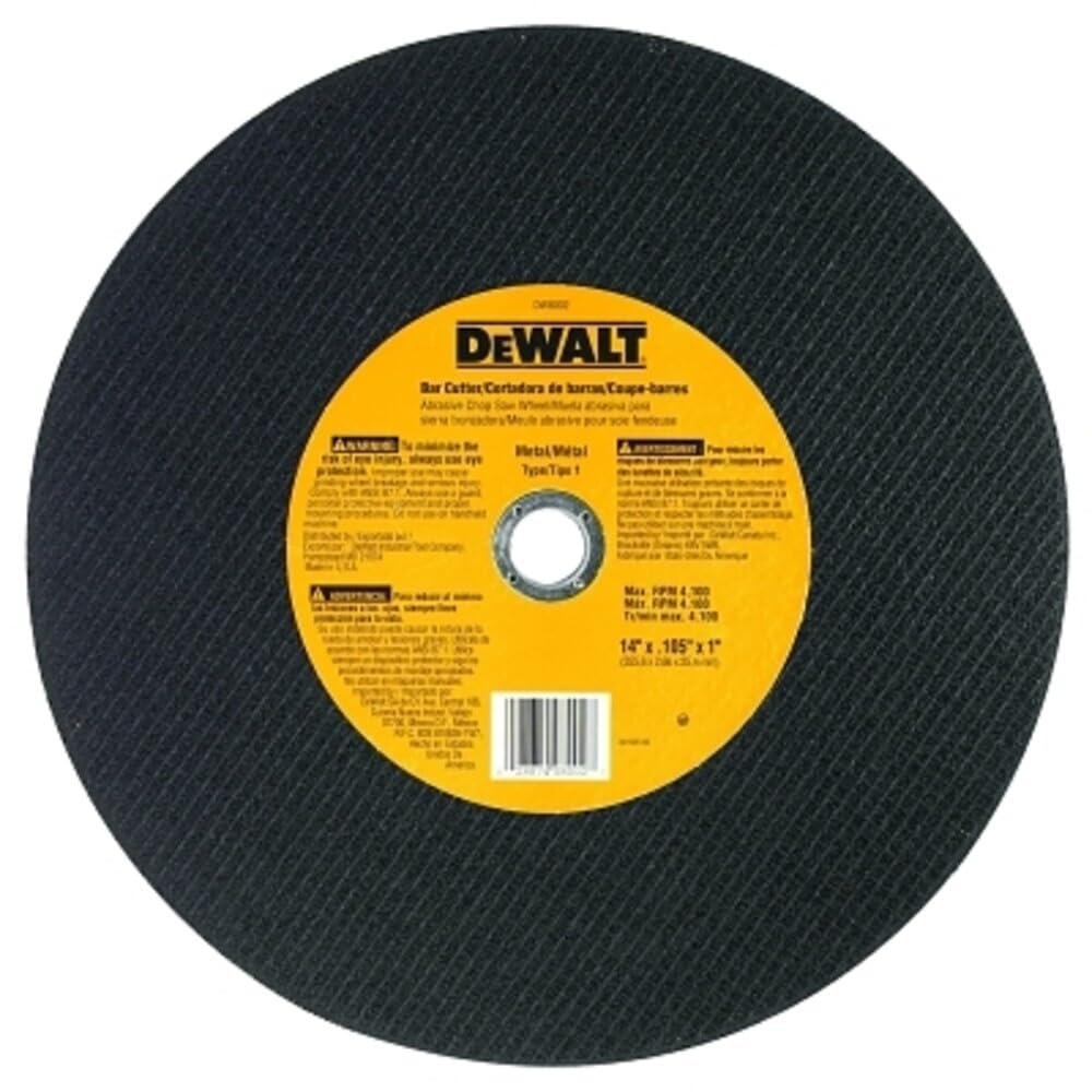 DEWALT DW8002 - Rueda de sierra cortadora de barra de 14 x 7/64 pulgadas