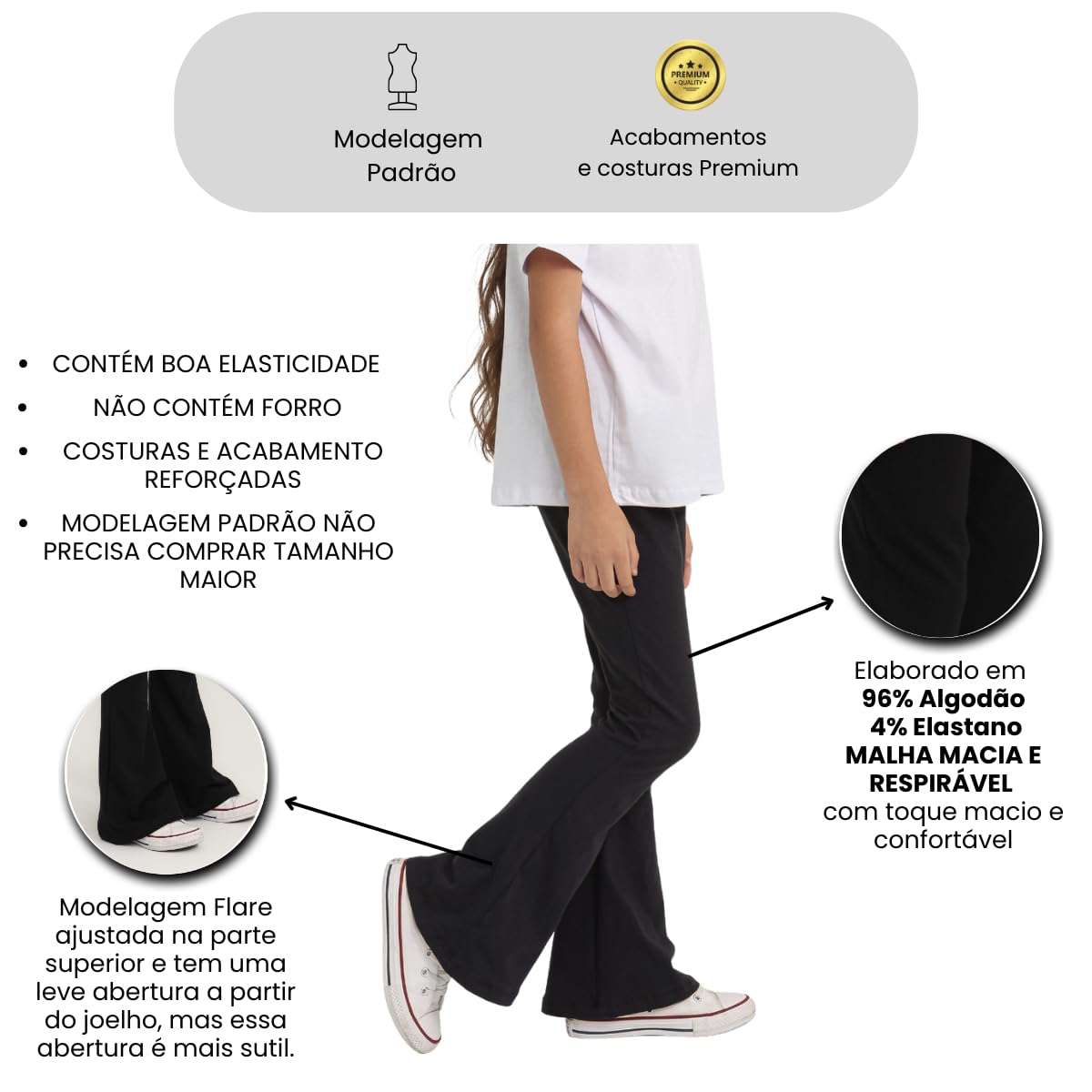 Calça Legging Infantil Flare Básica Lisa Juvenil Casual Escolar para Meninas em promoção! Veja a oferta e mais achadinhos de Meninas 8 Hoje é o melhor dia para comprar Calça Legging Infantil Flare Básica Lisa Juvenil Casual Escolar para Meninas com aquele preço maroto! Promoção! Aproveite a oferta! 8