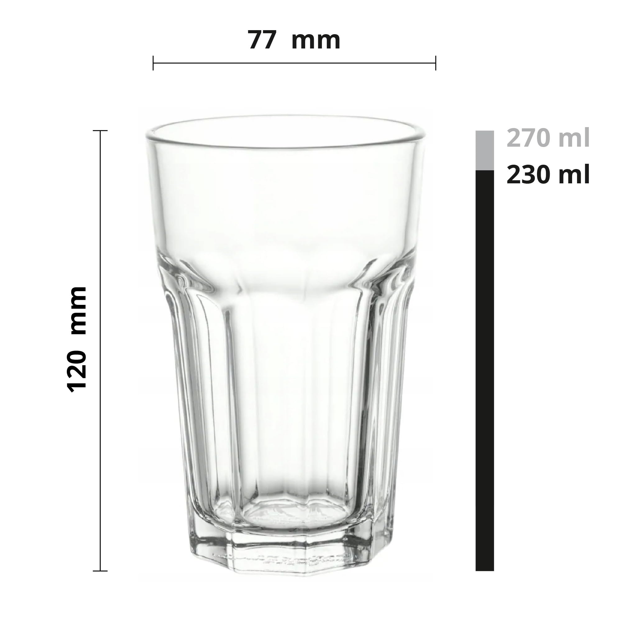 Krosno Dessertglazen en ijscoupes, set van 6, 340 ml, Avant-garde
