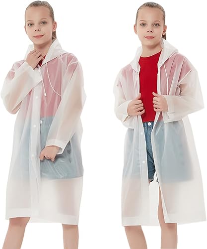 Ponchos de lluvia impermeables para niños, reutilizables, para niños y niñas, chaquetas de lluvia de emergencia con capucha para familia, Disney,