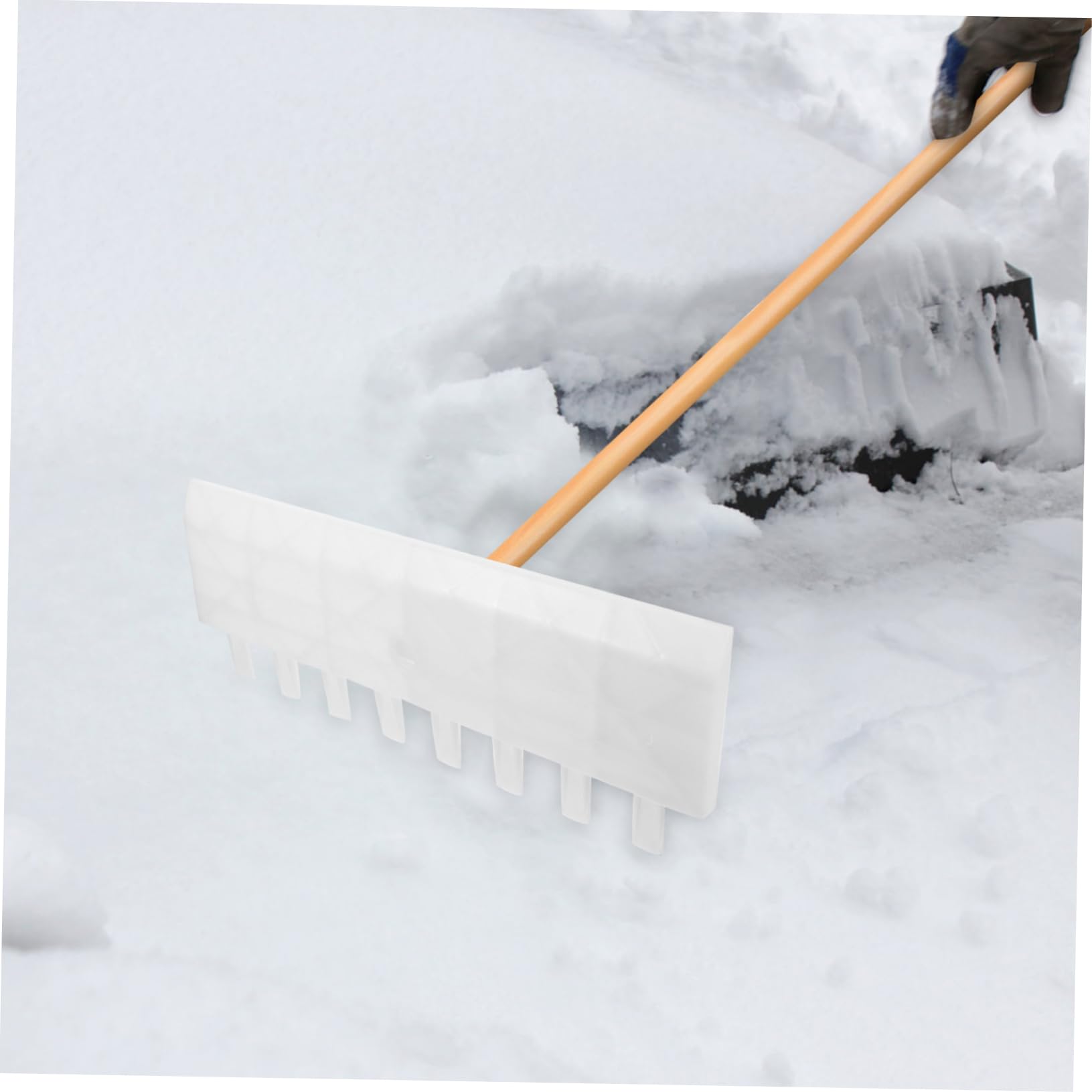 Kisangel Rastrillo Manual para Jardinería De Plástico Resistente para Hojas y Césped
