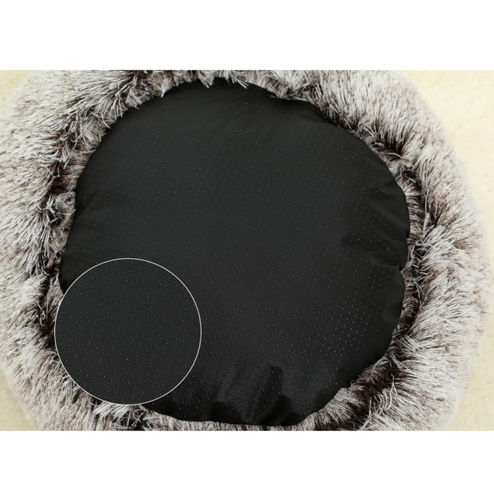 Katzenkorb, Flauschiges Plüsch-Katzenbett, für mittelgroße und kleine Hunde, waschbar, Anti-Angst-Haustierbett, Hundebett mit Rutschfester und Wasserdichter Boden,Pink 1 Kurzer Plüsch,120 CM（<40KG)