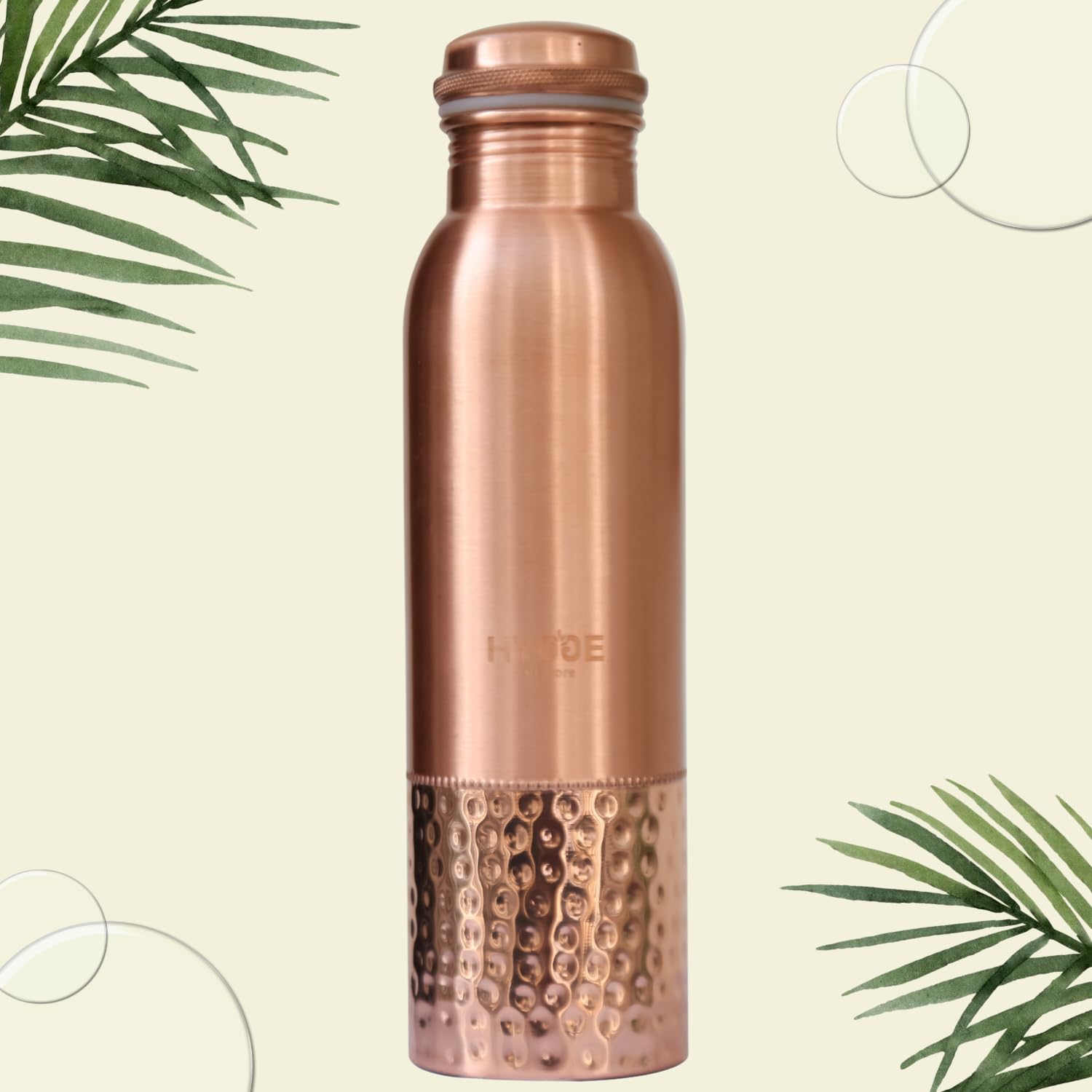 Amazon.com: HYGGE 34oz (1L) Pure Copper Water Bottle – Leak-Proof