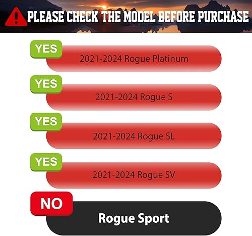 Miniatura 5 de Forro de carga para Nissan Rogue 2021-2024, tapete de carga TPE para todo tipo de clima, para accesorios Nissan Rogue 2021 2022 2023 2024 (no modelo