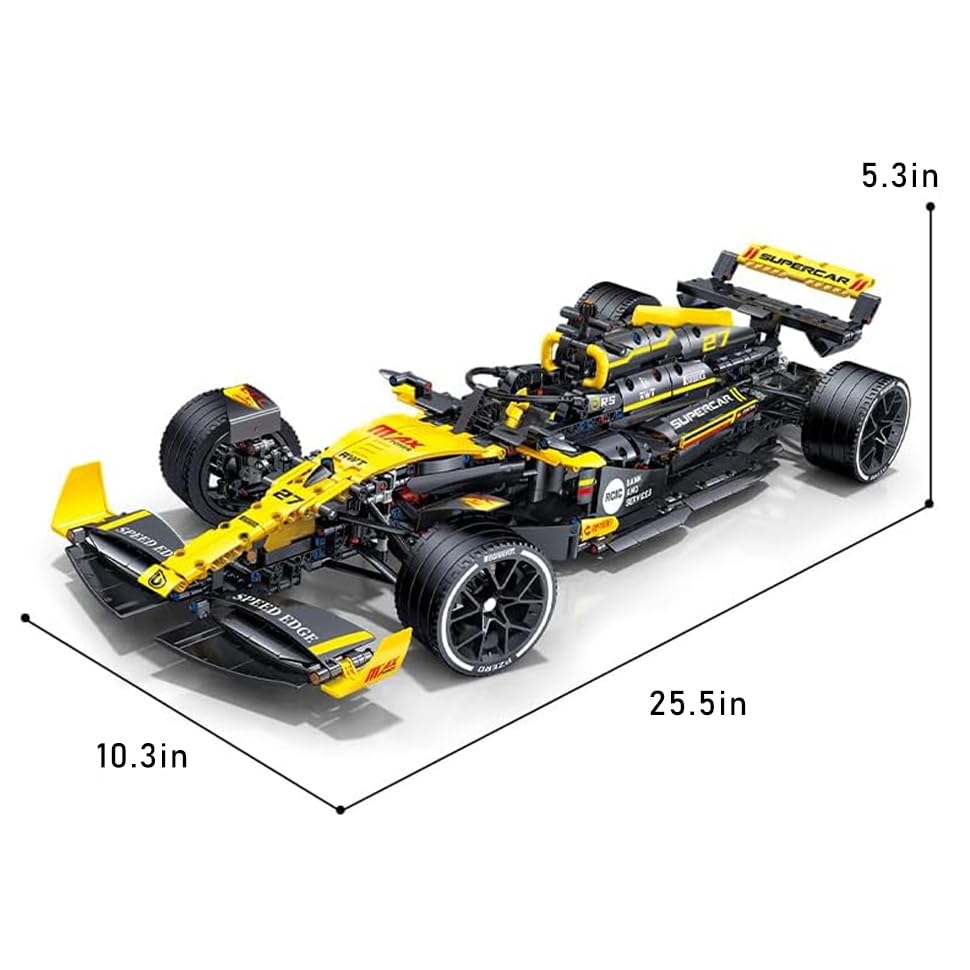 Image of AM24 Formula 1 Racing Car Building Set, 1:8 Scale Collectible Set for Adults, Compatible with Lego,Authentically Detailed Build and Display Model for Home or Office Decor (1650PCS)