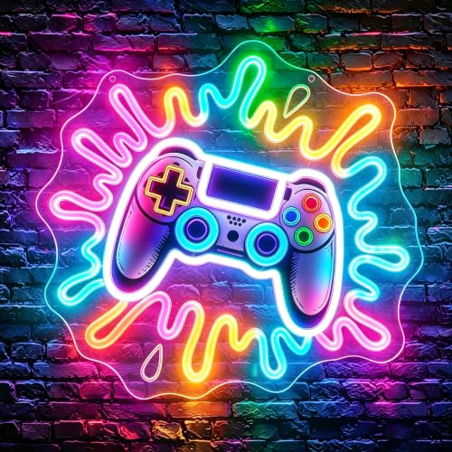 Image of Game Neon Sign for Wall Decor Dimmable Led Neon Lights Signs