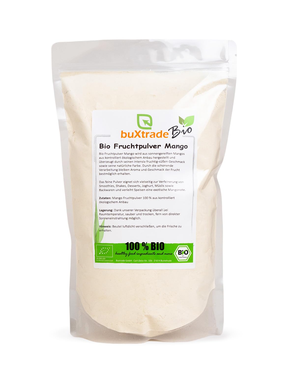 1 kg Bio Mangopluver | Mango | Buxtrade | Pulver | Frucht | BIO