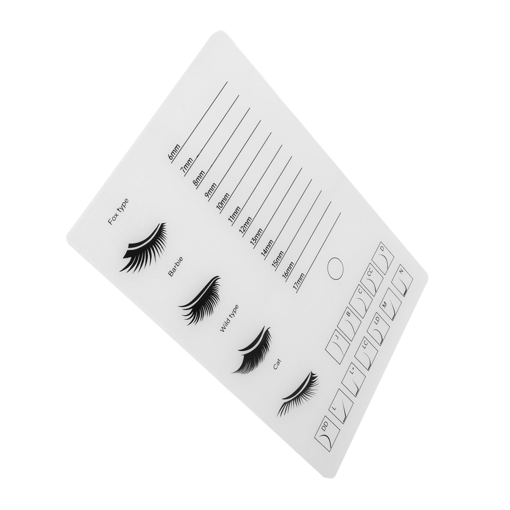 FOMIYES Professional Lash Extension Supplies Acrylic Eyelash Board Lash Tiles Lash Tray