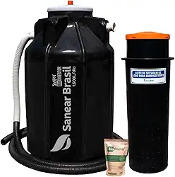 Fossa Biodigestora 1600L/dia + Vala de Infiltração e Leito