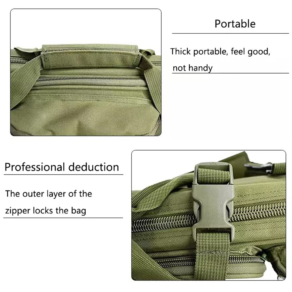 Estuche Blando para Rifle de 85 cm de Largo, Bolsa táctica para Armas con Correa para el Hombro, 3 Bolsas, Bolsa de Nailon Impermeable para Armas de Caza, Funda para Escopeta Airso