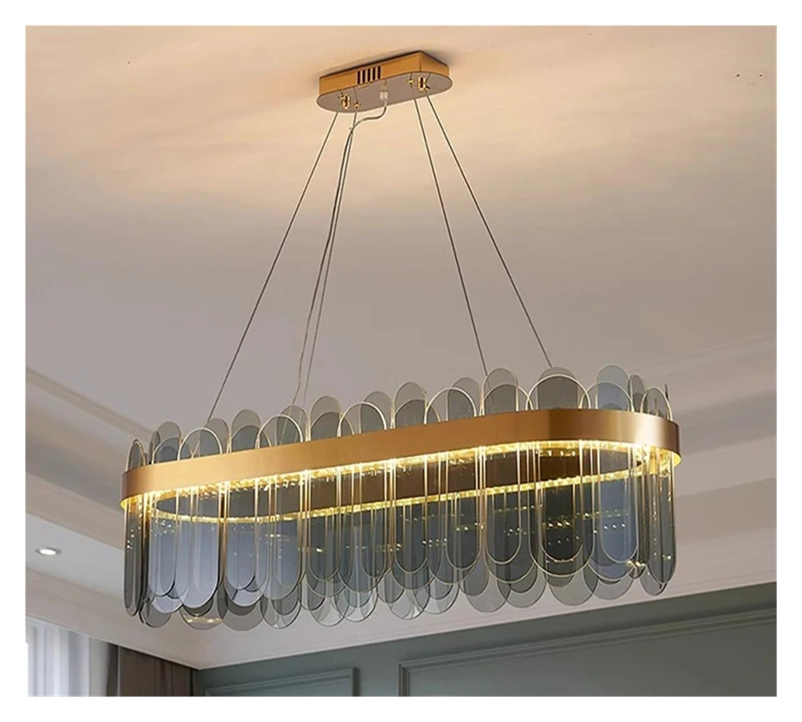 CSXSXAUO Modern Home Decor Led Lights Pendant Light Lamps for Living Room Chandeliers Dining Hanging Indoor Lighting