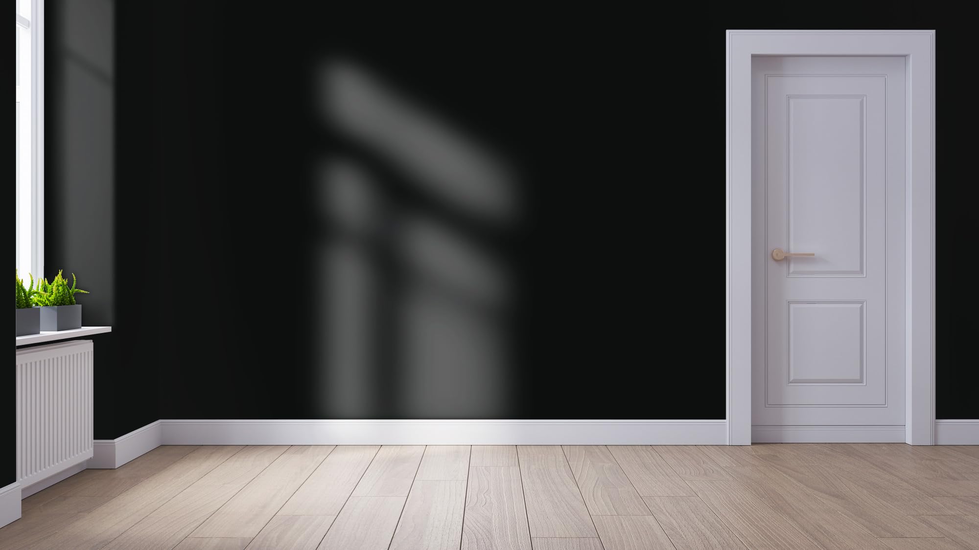 WALLCOVER hochwertige Wandfarbe für Innen | Schwarz, Tiefschwarz, New Black Beauty, Matt | 2.5L für 20m² | Hochdeckende matte Innenfarbe (Klasse 1) | Profi Qualität aus Deutschland