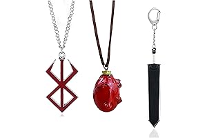 Berserk Necklace Keychain Anime Guts Sword Pendant Necklace
