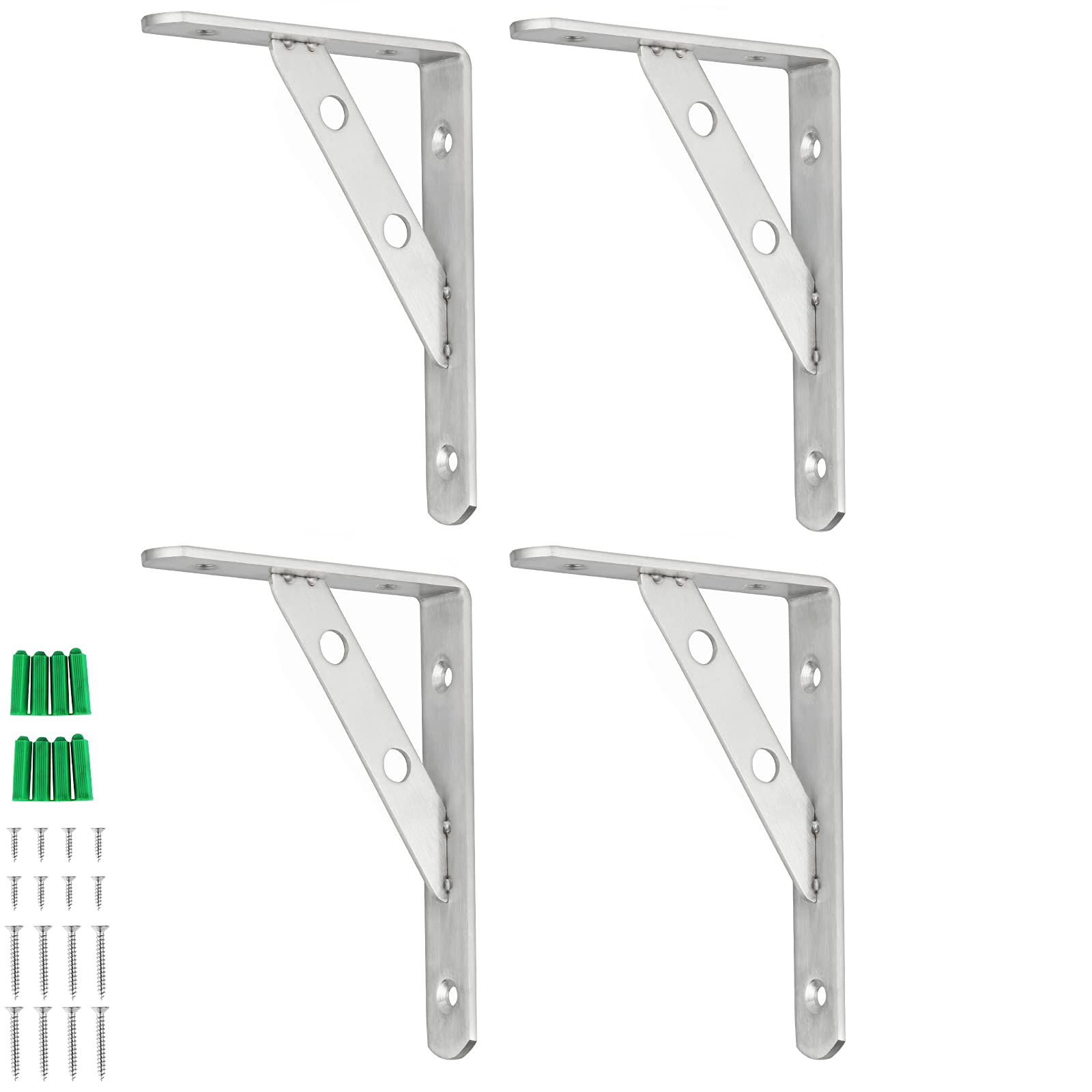 Buy Fippy 4 Packs Heavy Duty Shelf Brackets Triangle Shelf Supports