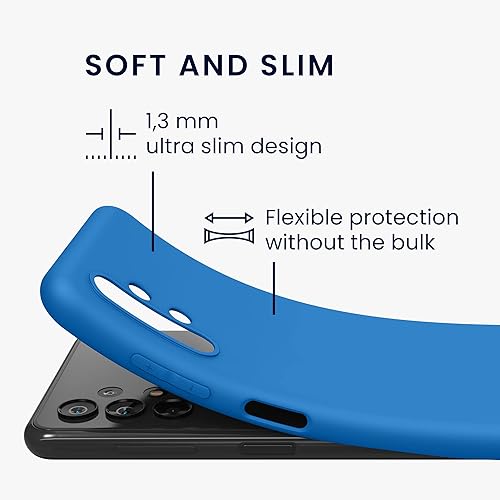 Miniatura 2 de kwmobile Funda compatible con Samsung Galaxy A13 4G - Funda protectora de silicona TPU suave y delgada - Blue Reef