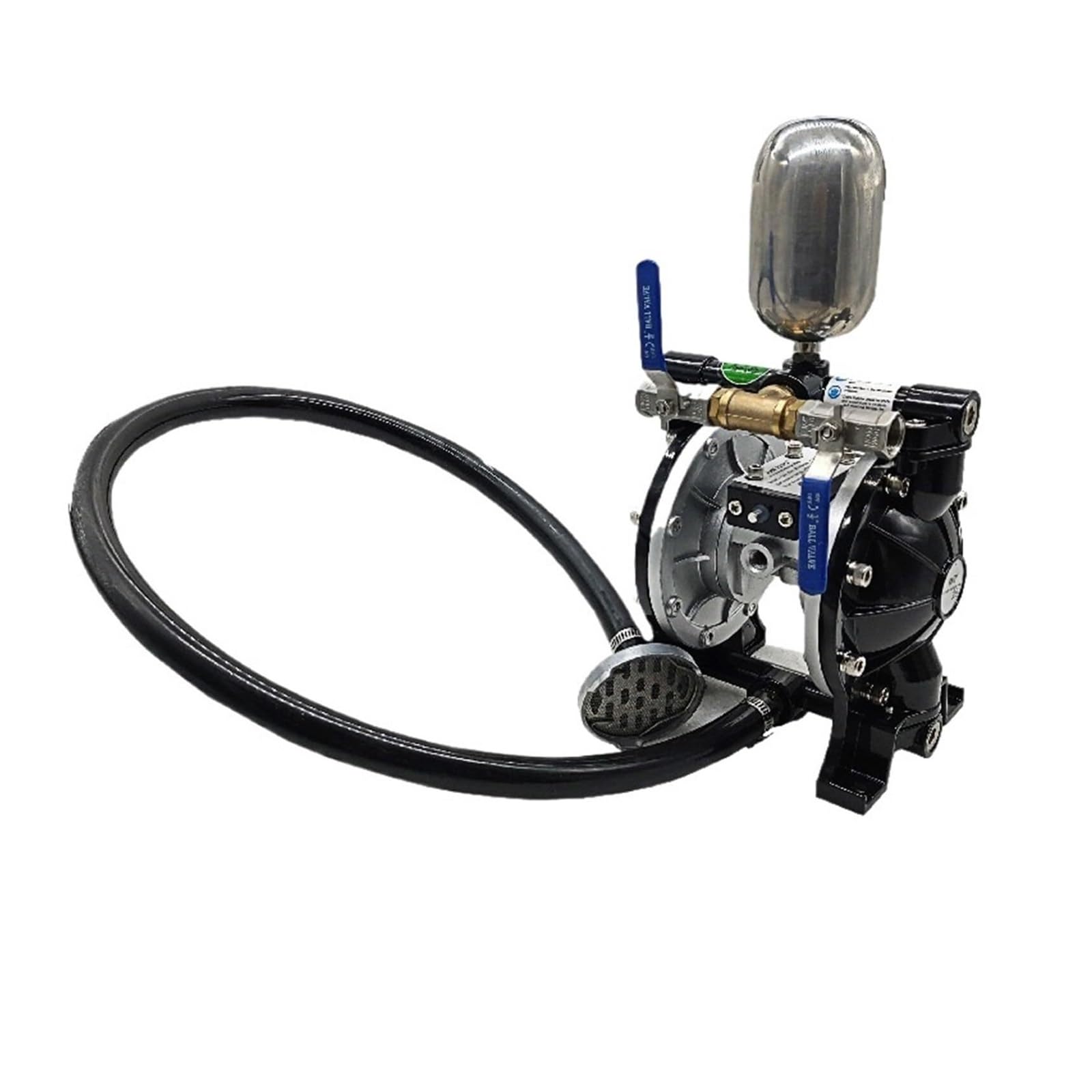 Amrttwy Black Diaphragm Pump, Diaphragm Pumps Booster For Paint Spraying, Pneumatic Acid And Alkali Resistant, Single(Uv Paint Roller Pumpa-20)
