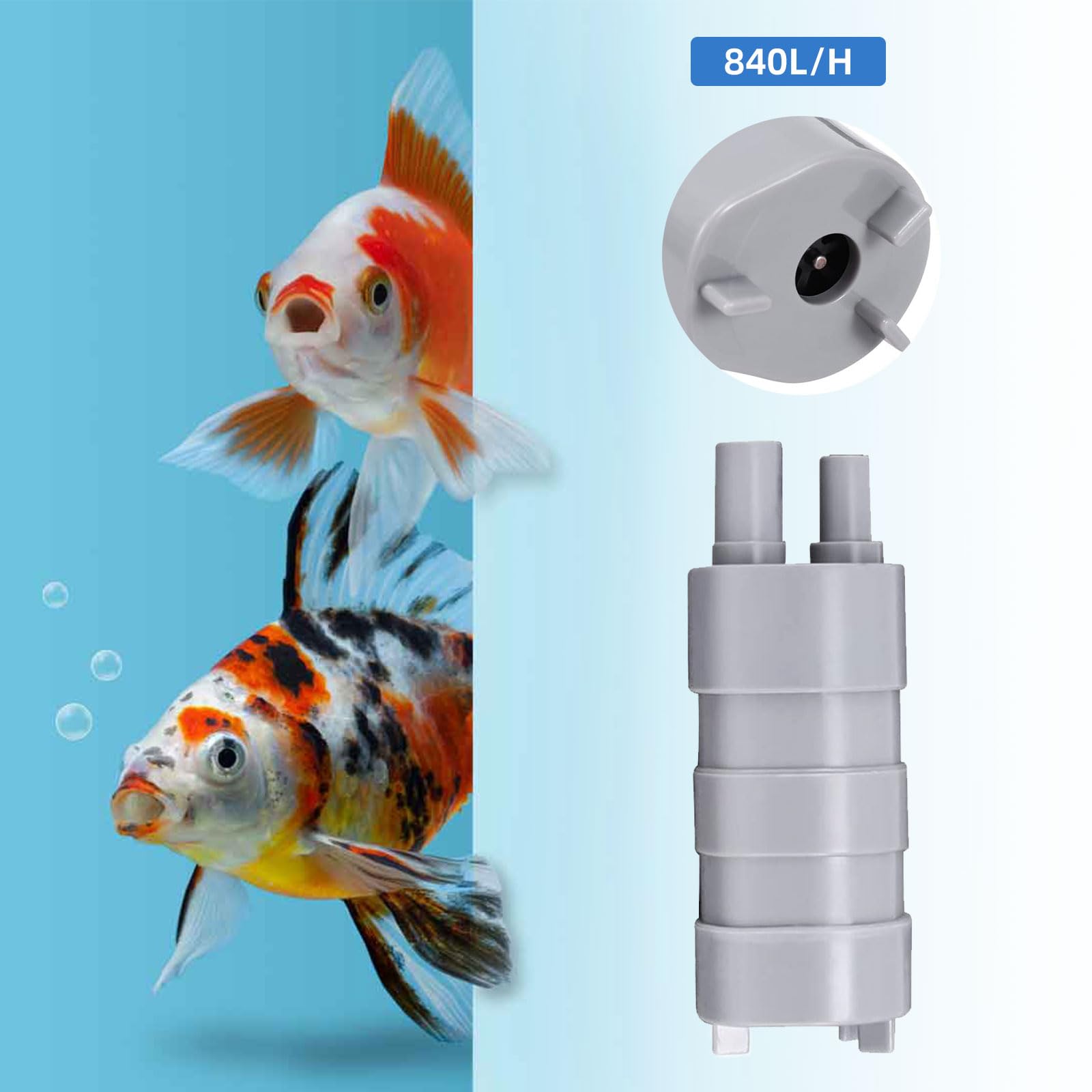 Pompa ad acqua sommergibile 12V 840L/H 3A Pompe ad alto flusso Pompa ad acqua con micromotore per camper, stagno, acquario, fontana per acquario