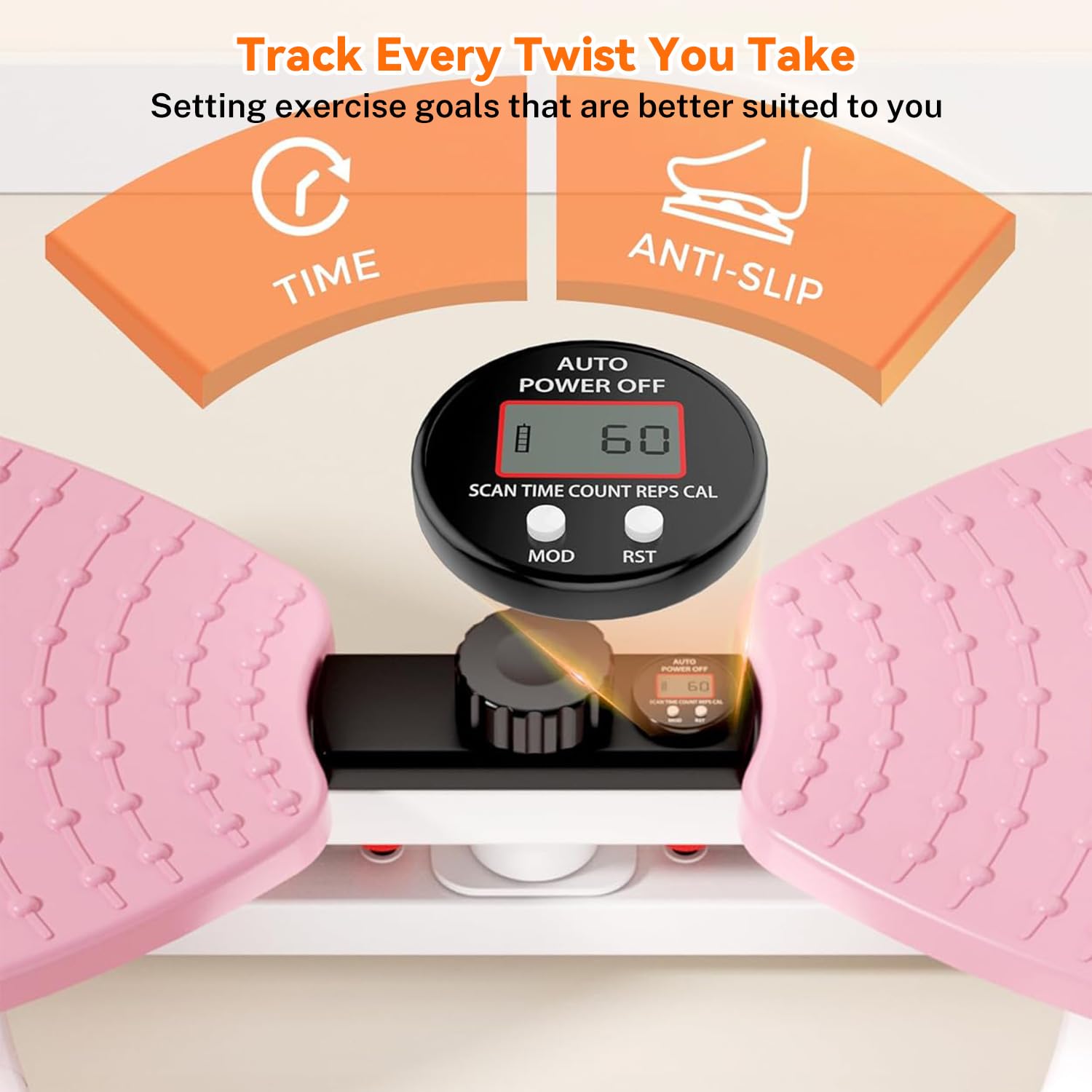 Twist Stepper,Planche Pilate,Twist Waist Board,Planches De Torsion Twist Board Power Twister Plateforme,Fitness à Domicile Exercice Abdominal Appareil d'Entraînement Les Abdominaux