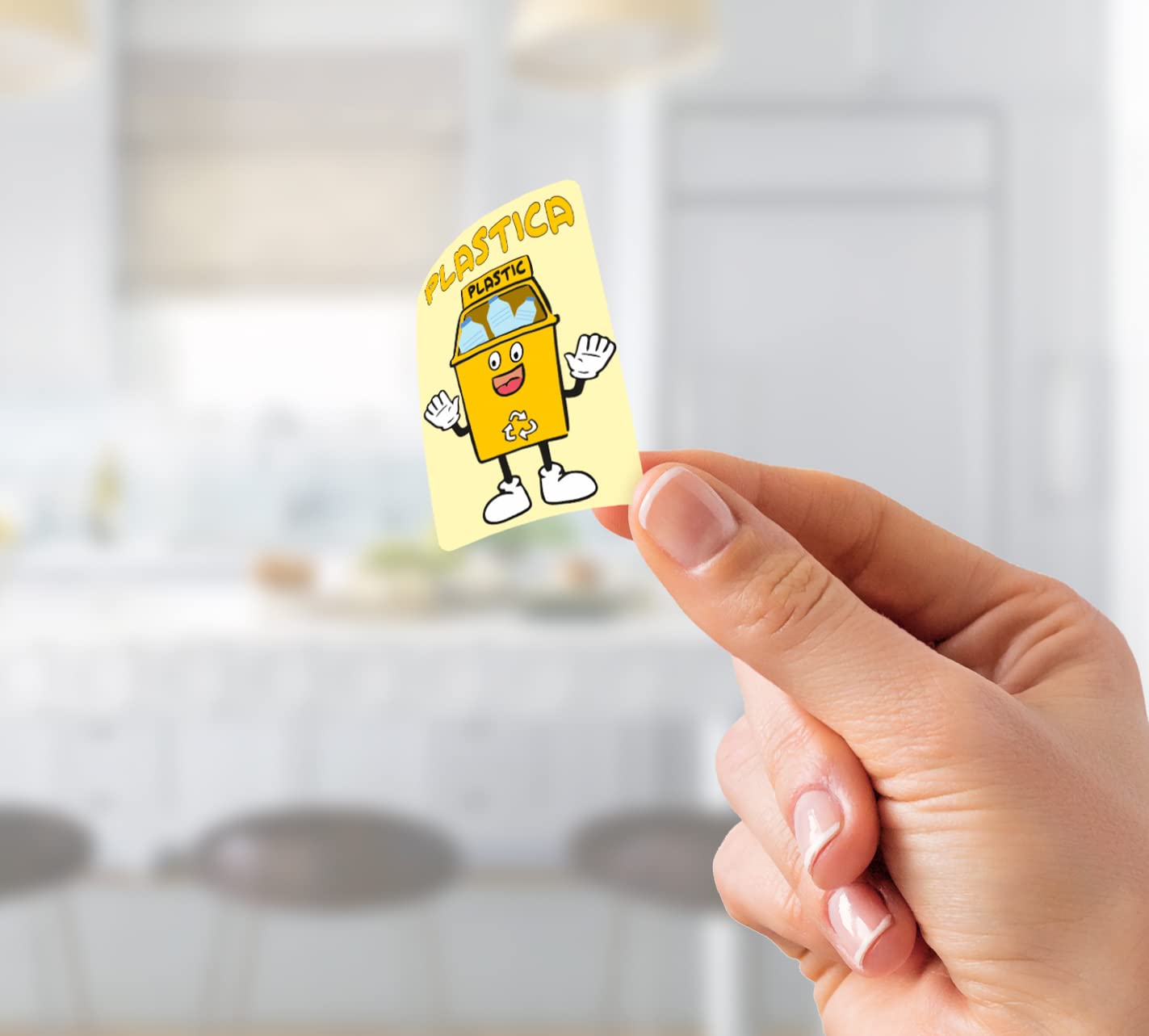 Adesivi Divertenti Decalcomanie Bianche Spazzatura All - Foto 4