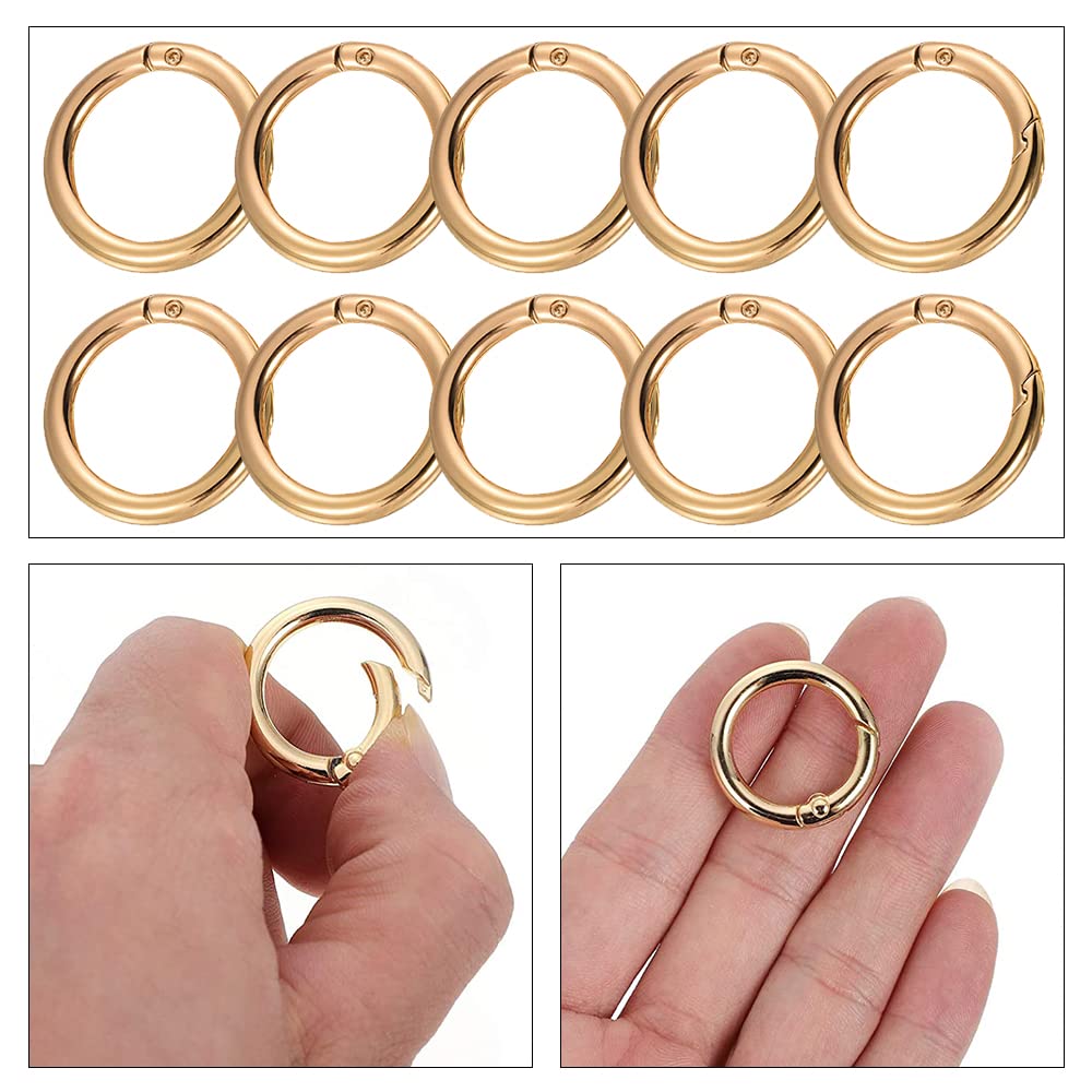 Anelli In Lega Di Zinco 10 Anelli A Molla Portachiavi Oro 40mm
