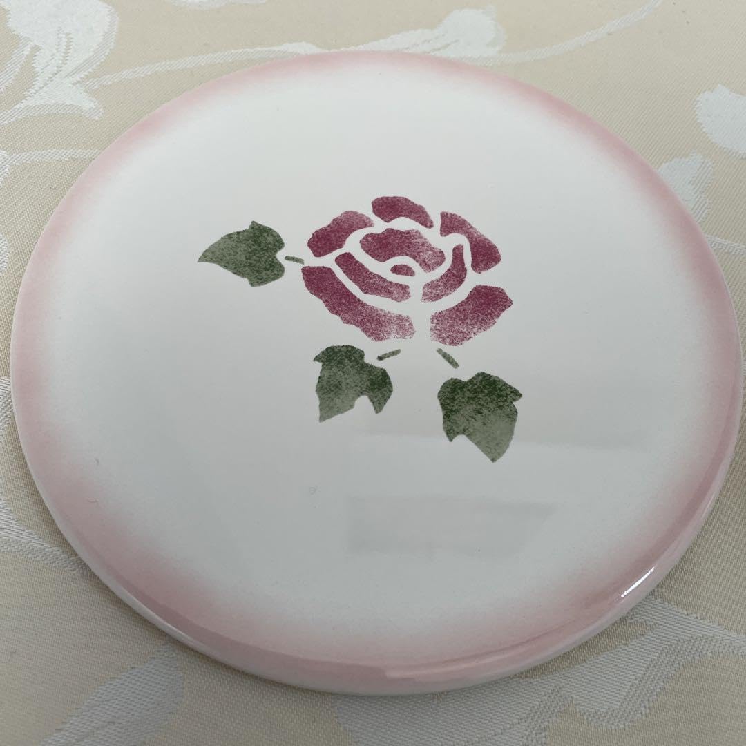 バニーさん専用　薔薇とマニータイルの鍋敷きワイドとシェルフS ピンク バニーさん専用 薔薇とマニータイルの鍋敷きワイドとシェルフS