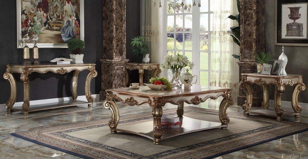 ACME Furniture Vendome Gold Patina Coffee Table : Amazon.co.uk