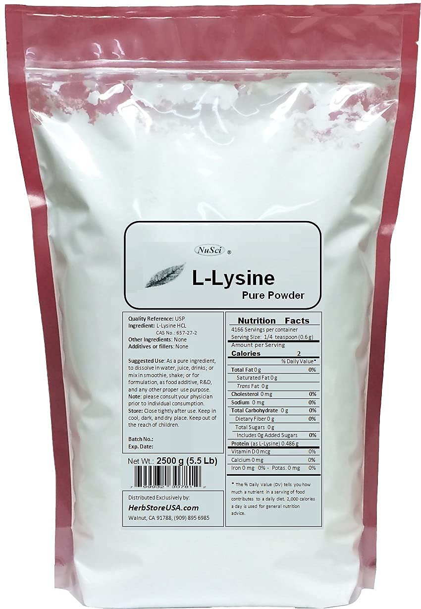 L-Lysine En Poudre - 10 Kg - Acide Aminé 100% Pur - Marque Buxtrade - Neuf