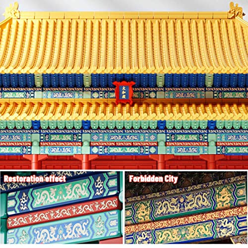 Weltberühmte Architektur Halle des Supreme Harmony Palast Modell, Der Kaiserpalast Bausteine, 7634 Teile Klemmbausteine… – Bild 5