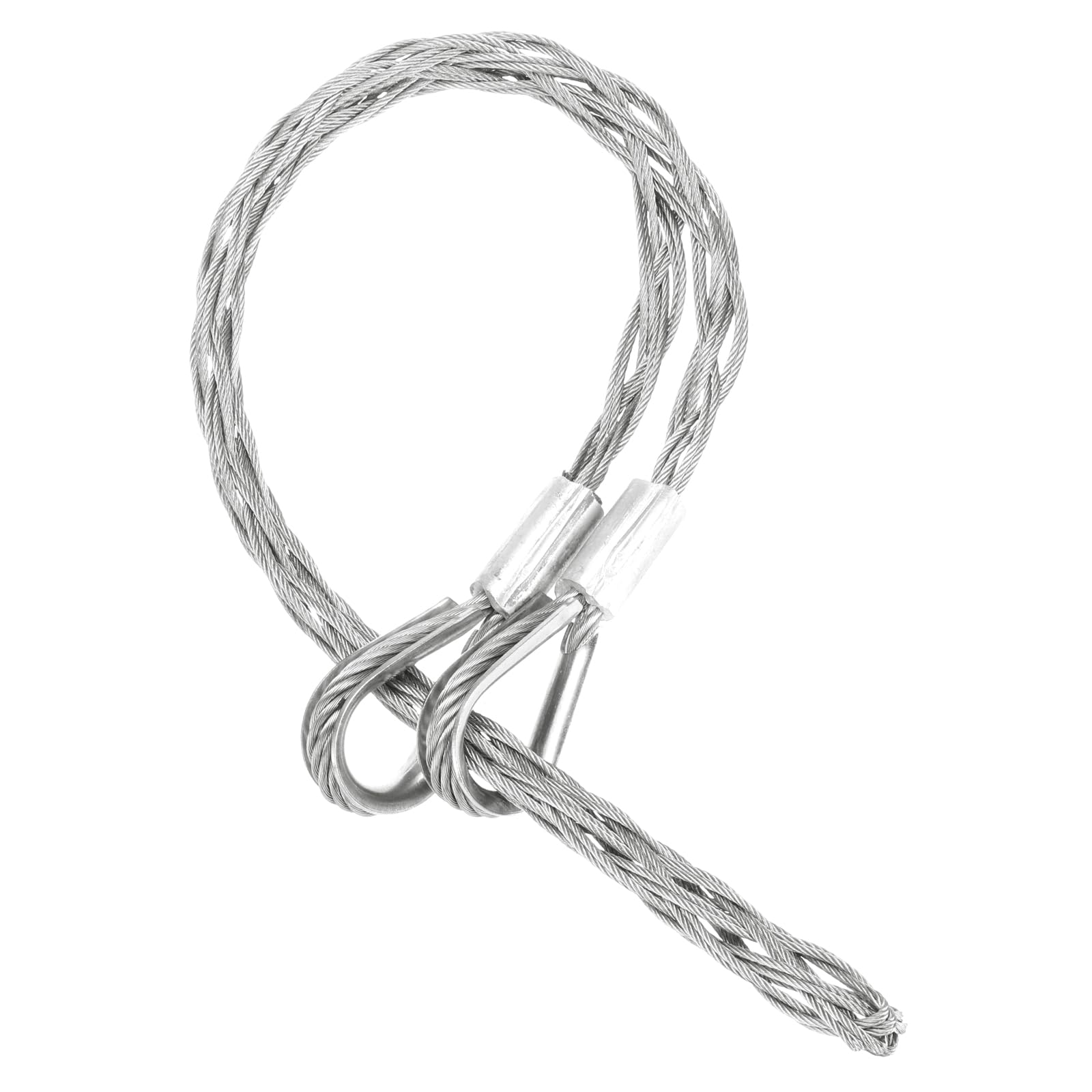 QUARKZMAN 18-25mm OD Câble Chaussettes de Tirage Grip 0,64M Double Tête Côté Tirer Fil Maille Puller Chaussettes Grip Outils de Tirage de Fil en Acier Inoxydable
