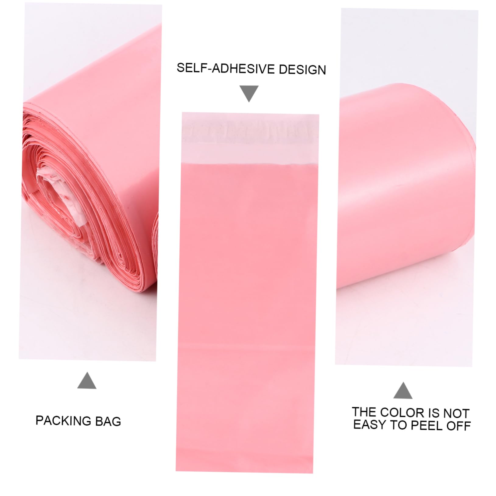 Lurrose 600 Pz Borsa Corriere Rosa Buste Antistrappo Borse Buste Del Pacchetto Di Spedizione Per L'imballaggio Dei Vestiti Sacchetto Autosigillante Buste Postali Mailer Materiale