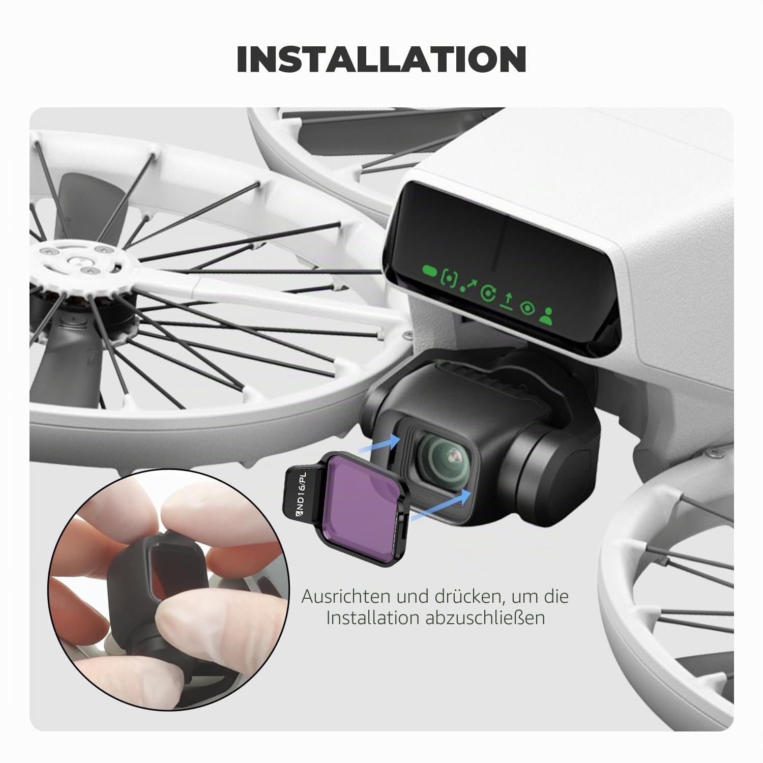 Freewell Bright Day Filter Kit für DJI Lito X1/ Flip Drone – ND8/PL, ND16/PL, ND32/PL, ND64/PL, ND1000, UV zur Lichtsteuerung und Blendreduktion