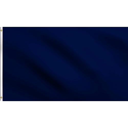 DMSE Navy Blue Solid Blank Flag 3X5 Ft Foot Flag UV Resistant