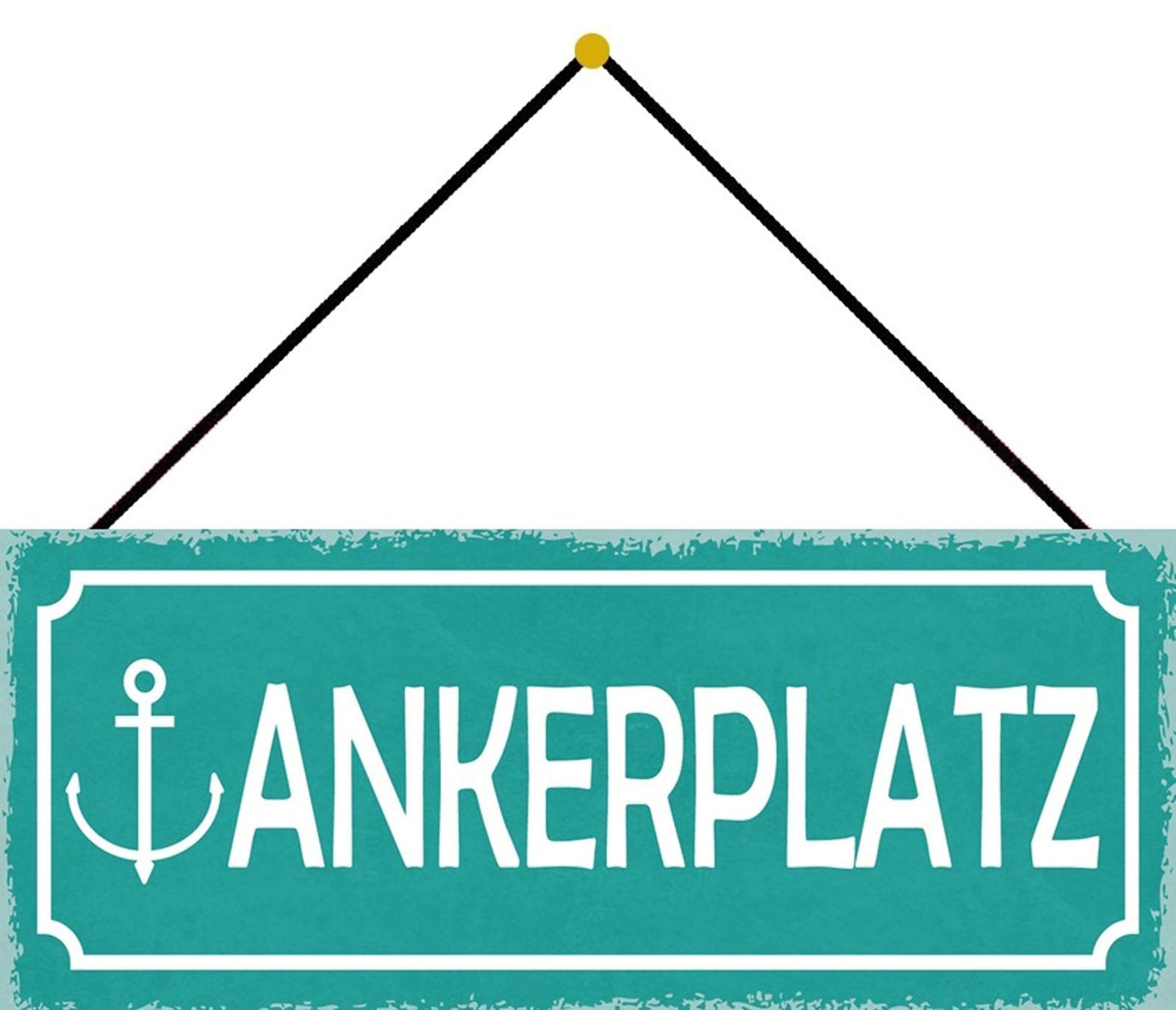 Schatzmix Tin-Plate Sign, Sheet metal, Multicoloured, 27x10 cm