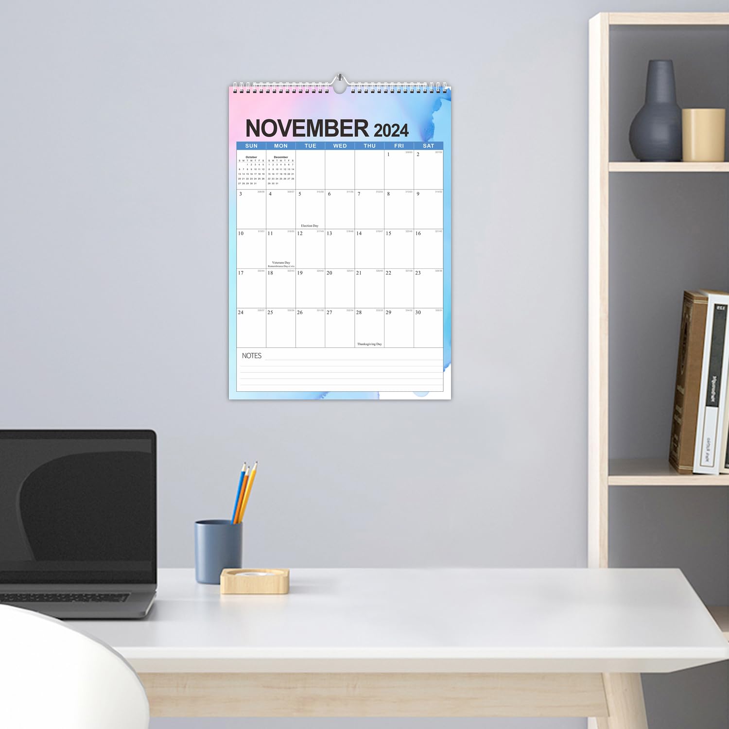 Calendario Pared Tela Contemporáneo 2024 2025, Planificador Eficiente, Planificador Fechas Límite, Adecuados Para - AliExprs 15