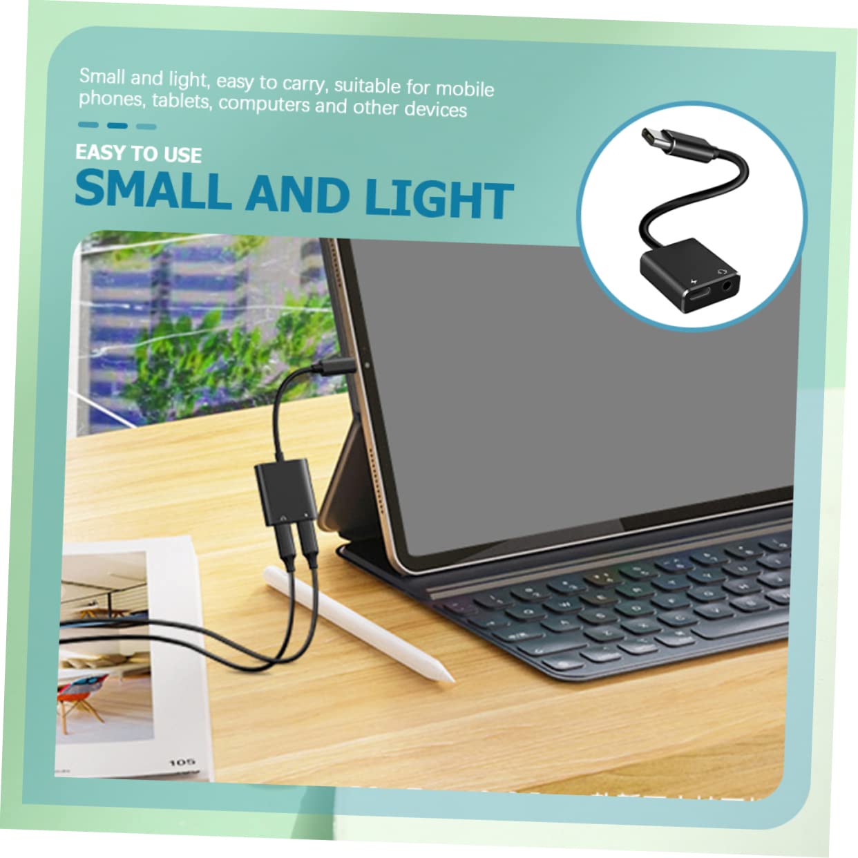 DOITOOL Adaptador De Audio USB C A Conector De 3 5 Mm (5 Unidades) para Ordenador Teléfono No Necesita Controlador.