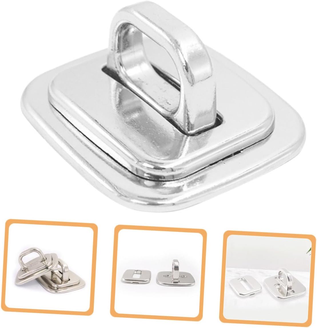 TEHAUX 4pcs Laptop Security Lock Desk Anchor Mount Base for Cable Locks Theft Prevention