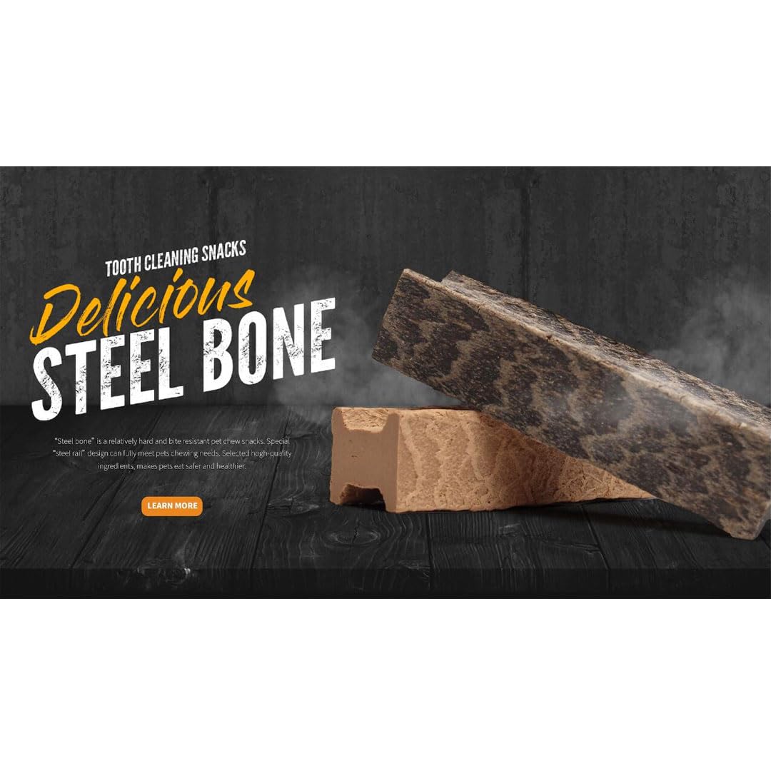 Amazon | 【犬用 おやつ】STEEL BONE スチールボーン Sサイズ 46g 48本