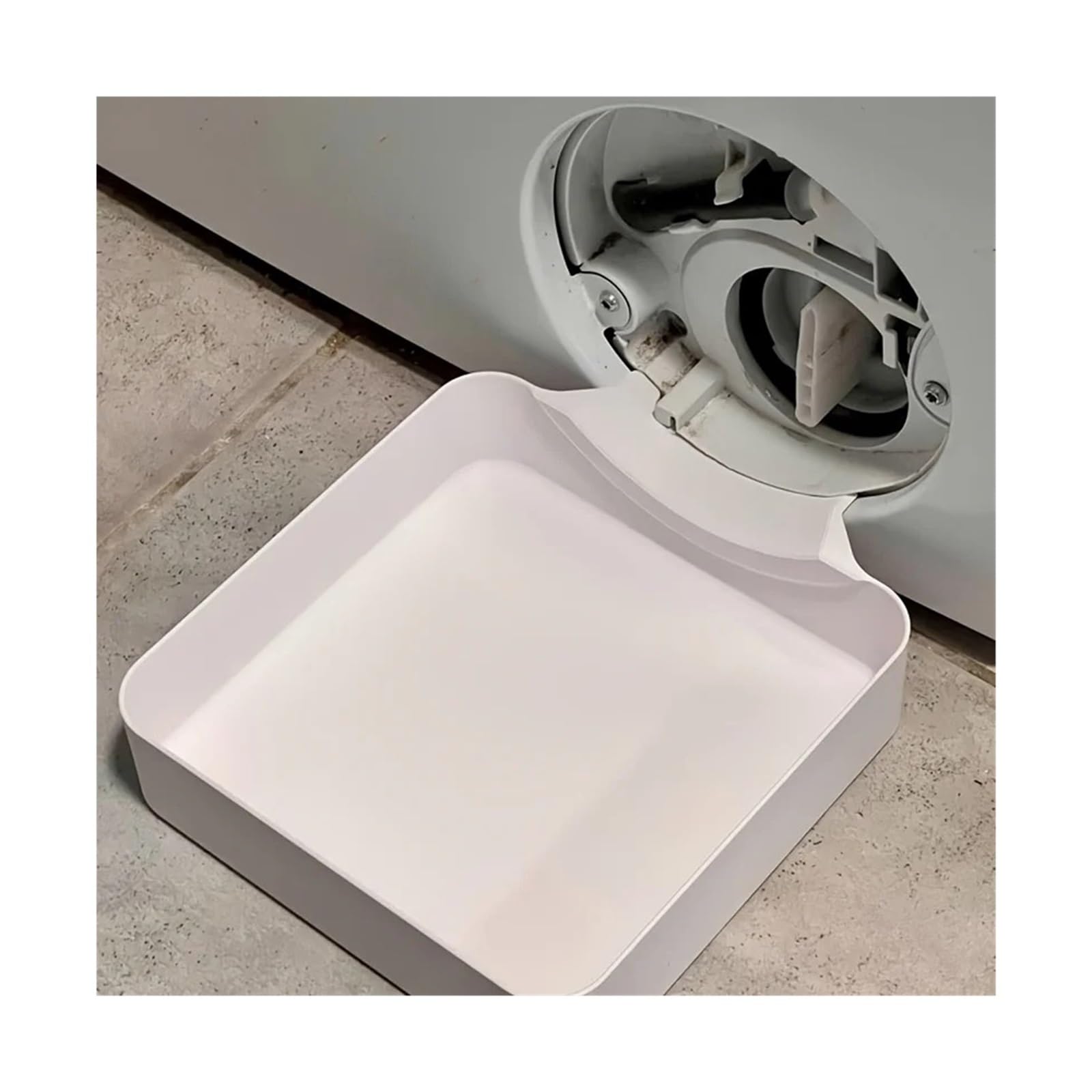 Vassoio di drenaggio della lavatrice, vaschetta dell'acqua anti-fuoriuscita for la pulizia del filtro anti-pelucchi | Il vassoio antigoccia portatile raccoglie l'acqua mentre pulisce i filtri anti-pelucchi(1Pc)