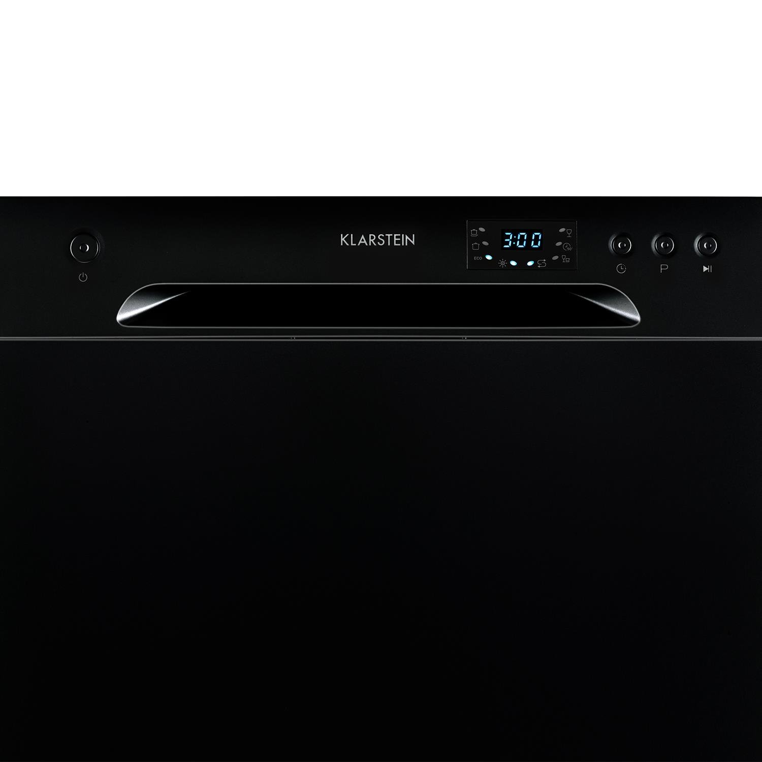 Klarstein Lavavajillas Pequeño Sobremesa, Mini Lavavajillas 6 Cubiertos, Lavavajillas Portatil de Sobremesa Silencioso 6 Programas, Lavavajillas Compacto de Mesa Sin Instalación Difícil para Casa