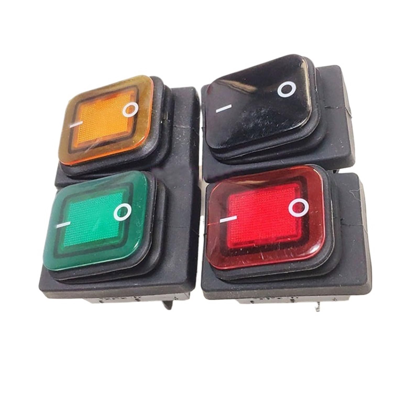 1 interrupteur d'alimentation rouge RL2 4 broches à deux vitesses pour indicateur de vitesse 16 A250 V