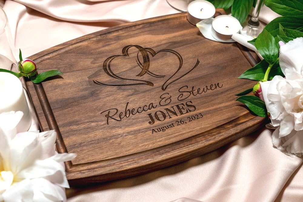 Wedding Gift Boutique Personalized Cutting Board, Custom Wedding