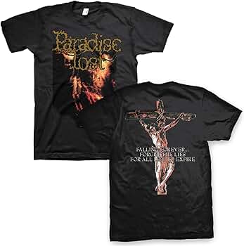 Amazon.com: 2Bhip Men's Paradise Lost Gothic Falling Front & Back